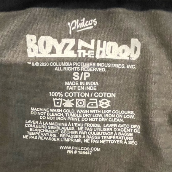 Black Boyz N The Hood Hoodie Tee Size Small - Picture 5 of 7